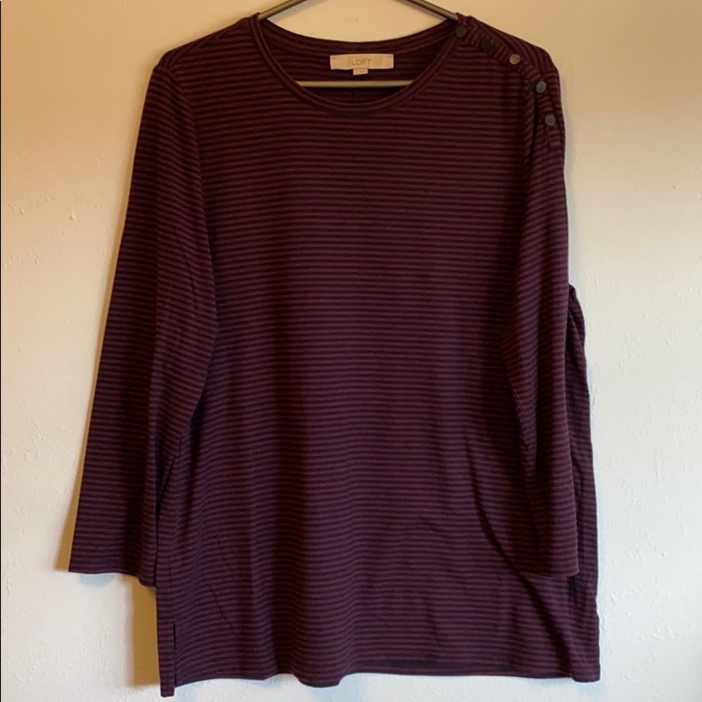 LOFT 3/4 sleeve tee L